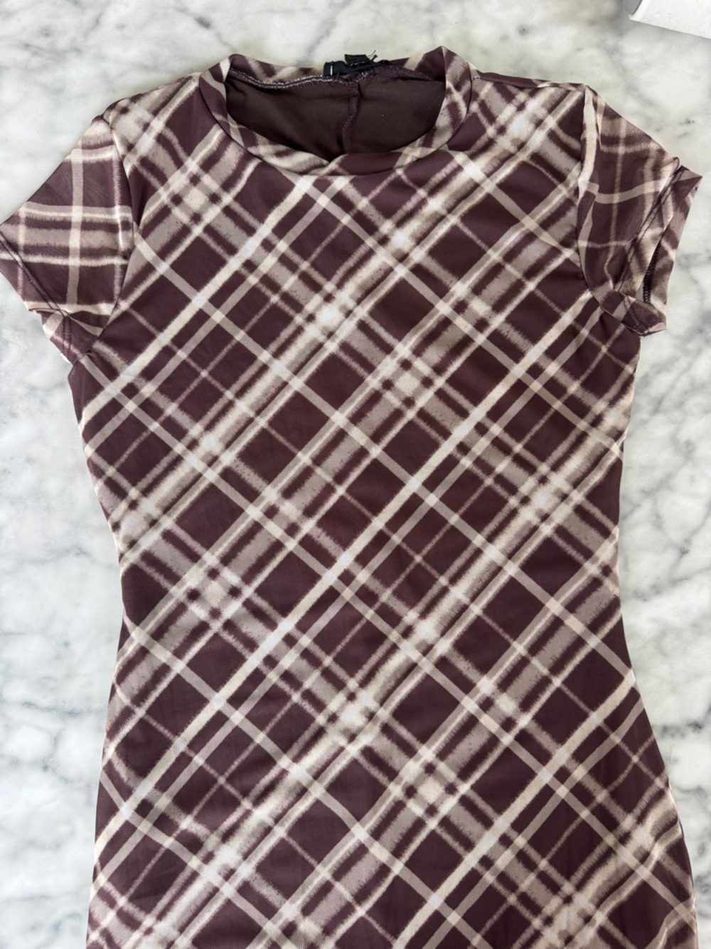 See You Monday Women's Brown Cream Maxi Dress Size Medium